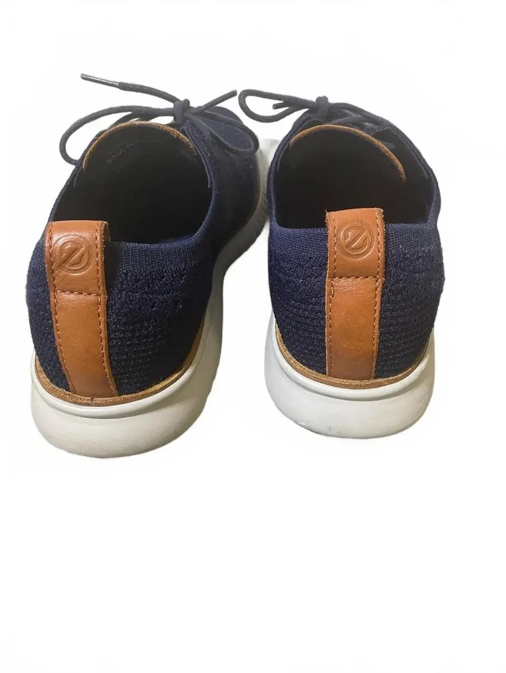Cole Haan Zero Grand Remastered Stitchlite Mens Navy Blue Wingtip Oxford 7.5